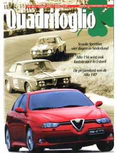 2001 ALFA ROMEO QUADRIFOGLIO MAGAZINE 69 NEDERLANDS