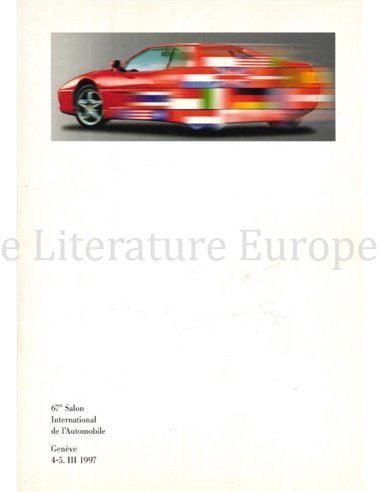 1997 FERRARI GENEVE MOTORSHOW PERSMAP 1156/97
