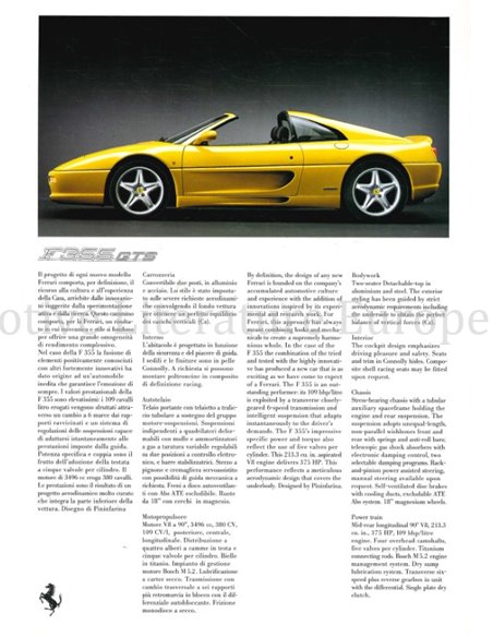 1997 FERRARI GENEVE MOTORSHOW PERSMAP 1156/97