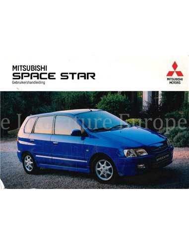 2001 MITSUBISHI SPACE STAR BETRIEBSANLEITUNG NIEDERLÄNDISCH