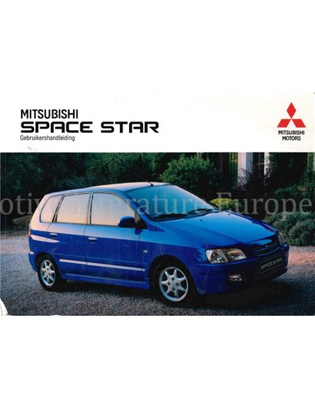 2001 MITSUBISHI SPACE STAR INSTRUCTIEBOEKJE NEDERLANDS