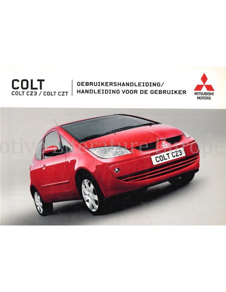 2004 MITSUBISHI COLT CZ3 | CZT INSTRUCTIEBOEKJE NEDERLANDS