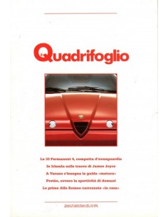 1991 ALFA ROMEO IL QUADRIFOGLIO MAGAZINE 32 ITALIAANS