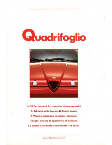 1991 ALFA ROMEO IL QUADRIFOGLIO MAGAZINE 32 ITALIAANS