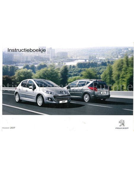 2011 PEUGEOT 207 BETRIEBSANLEITUNG NIEDERLÄNDISCH
