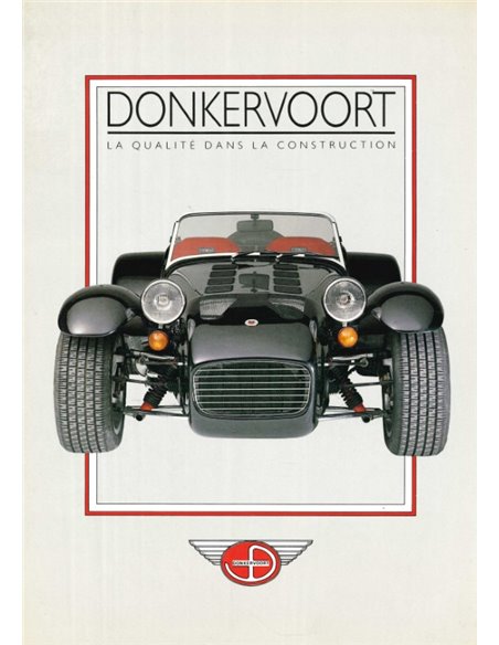 1989 DONKERVOORT S8A BROCHURE FRANS