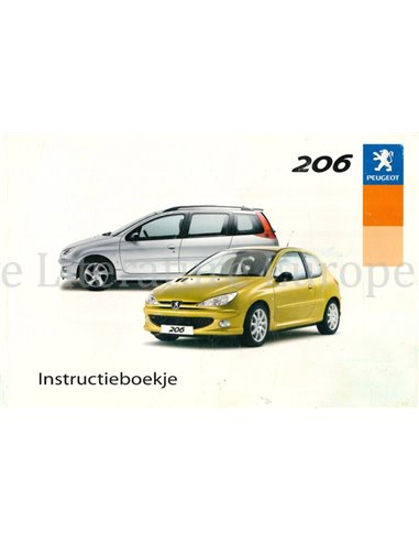 2003 PEUGEOT 206 OWNERS MANUAL DUTCH