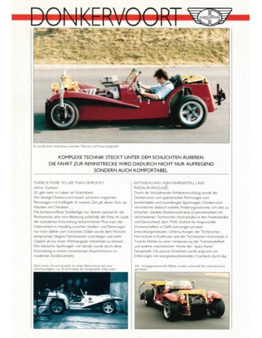 1995 DONKERVOORT LEAFLET DUITS