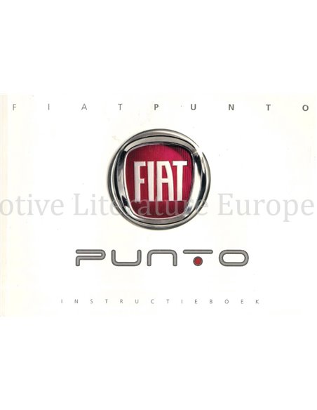 2009 FIAT PUNTO OWNERS MANUAL DUTCH