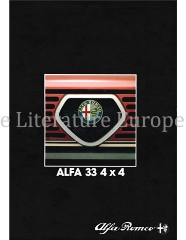 1984 ALFA ROMEO 33 BROCHURE FRENCH