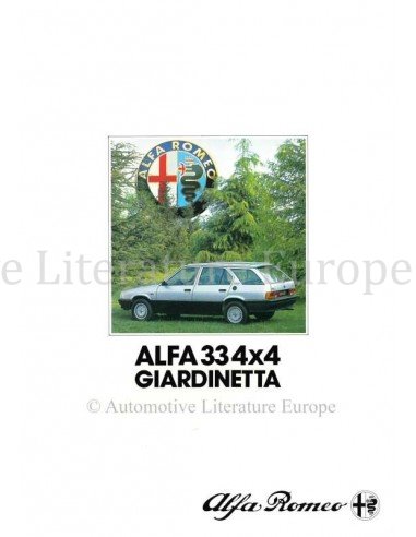 1984 ALFA ROMEO 33 4X4 GIARDINETTA BROCHURE ITALIAANS