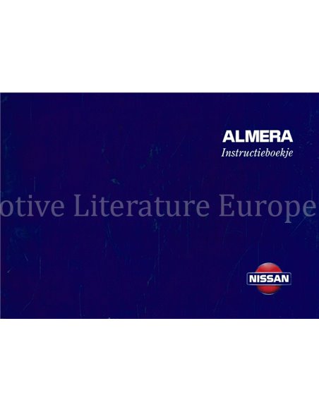 1999 NISSAN ALMERA BETRIEBSANLEITUNG NIEDERLÄNDISCH 