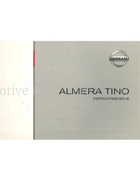2004 NISSAN ALMERA TINO OWNER'S MANUAL DUTCH