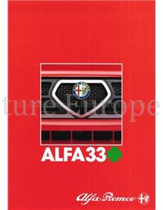1984 ALFA ROMEO 33 QUADRIFOGLIO VERDE BROCHURE NIEDERLÄNDISCH