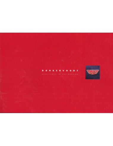 2001 DONKERVOORT D8 BROCHURE ENGELS