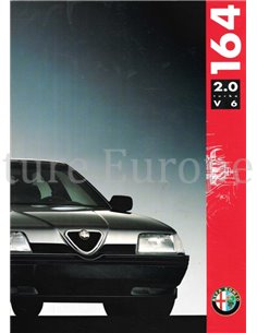 1991 ALFA ROMEO 164 2.0 TURBO V6 BROCHURE DUITS