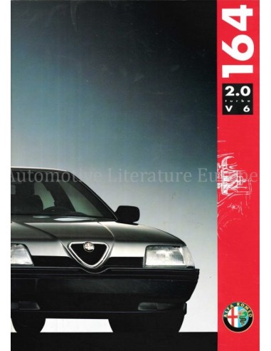 1991 ALFA ROMEO 164 2.0 TURBO V6 PROSPEKT DEUTSCH