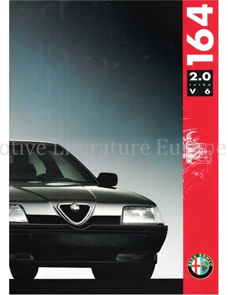 1991 ALFA ROMEO 164 2.0 TURBO V6 PROSPEKT DEUTSCH