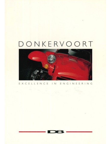 1995 DONKERVOORT D8 BROCHURE NEDERLANDS