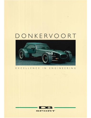 1994 DONKERVOORT D8 BROCHURE NEDERLANDS