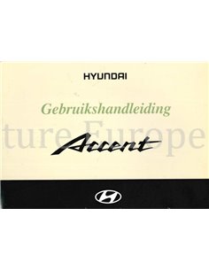 2003 HYUNDAI ACCENT OWNERS MANUAL DUTCH