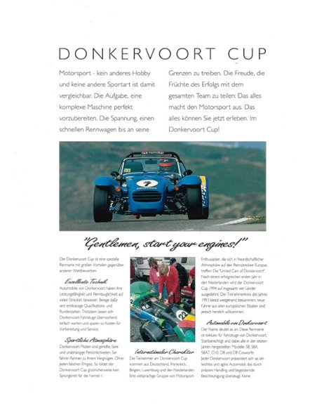 1994 DONKERVOORT CUP LEAFLET DUITS
