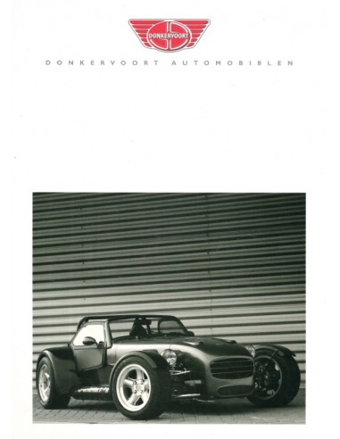 2001 DONKERVOORT D8 BROCHURE NEDERLANDS