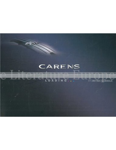 2003 KIA CARENS INSTRUCTIEBOEKJE NEDERLANDS