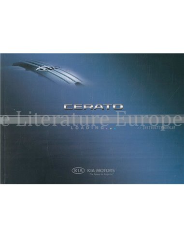 2006 KIA CERATO INSTRUCTIEBOEKJE NEDERLANDS
