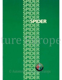 1986 ALFA ROMEO SPIDER BROCHURE GERMAN