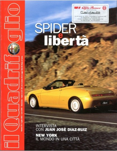 2001 ALFA ROMEO IL QUADRIFOGLIO MAGAZINE 79 ITALIAANS