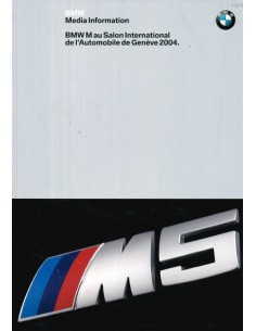 2004 BMW M GENF PRESSEPROSPEKT DEUTSCH