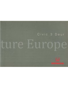 2001 HONDA CIVIC 3-DEURS INSTRUCTIEBOEKJE NEDERLANDS