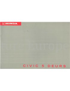 1996 HONDA CIVIC 5-DEURS INSTRUCTIEBOEKJE NEDERLANDS