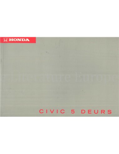 1996 HONDA CIVIC 5-TÜRER BETRIEBSANLEITUNG NIEDERLANDISCH