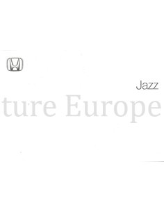 2005 HONDA JAZZ OWNERS MANUAL DUTCH