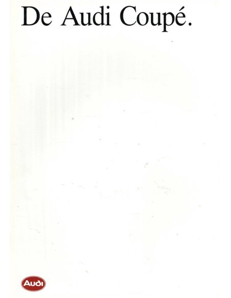 1985 AUDI COUPE BROCHURE DUTCH