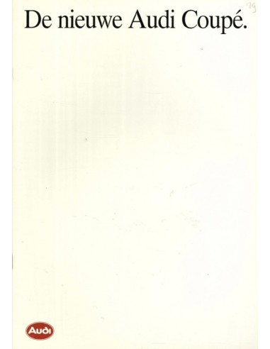 1989 AUDI COUPE PROSPEKT NIEDERLÄNDISCH 