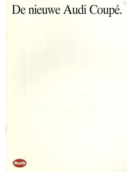 1989 AUDI COUPE PROSPEKT NIEDERLÄNDISCH 