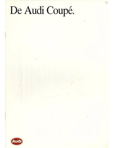 1990 AUDI COUPE BROCHURE DUTCH