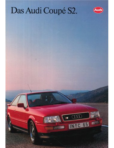 1991 AUDI COUPE S2 BROCHURE GERMAN