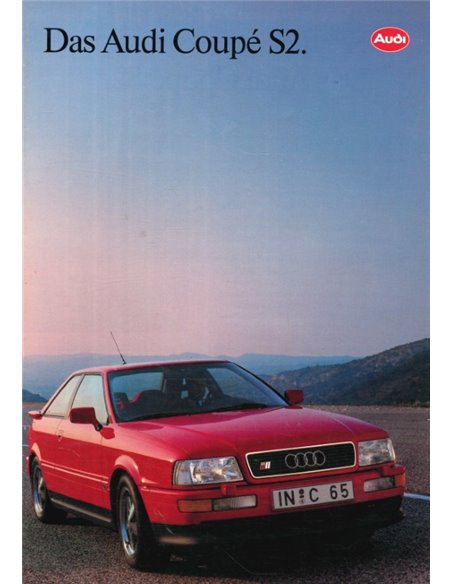 1991 AUDI COUPE S2 PROSPEKT DEUTSCH