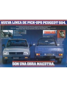 1994 PEUGEOT 504 PICK-UP LEAFLET SPAANS