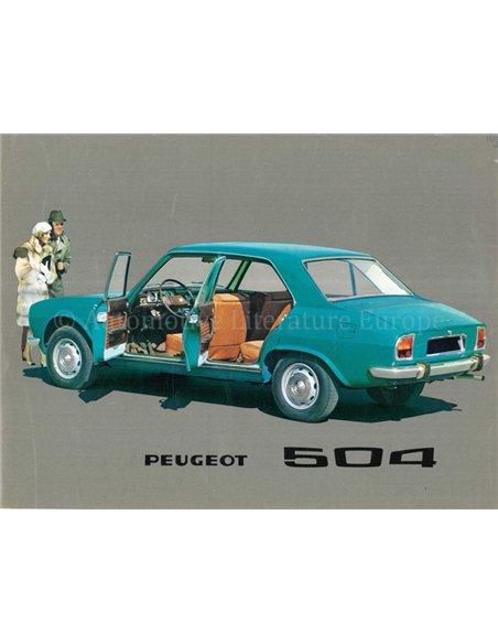 1969 PEUGEOT 504 DATENBLATT NIEDERLÄNIDSCH