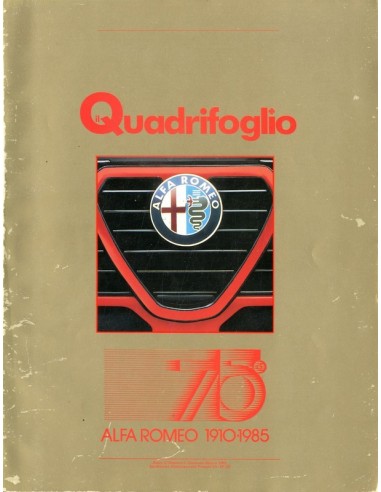 1985 ALFA ROMEO IL QUADRIFOGLIO MAGAZINE 2 ITALIAANS