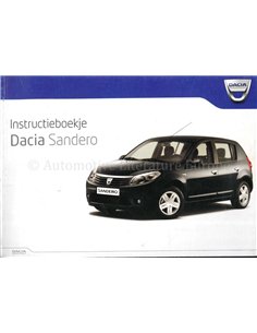 2008 DACIA SANDERO OWNERS MANUAL DUTCH