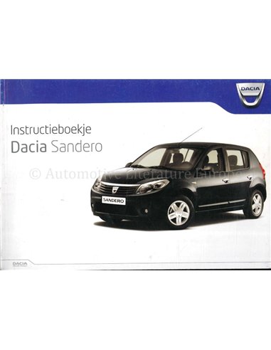 2008 DACIA SANDERO INSTRUCTIEBOEKJE NEDERLANDS