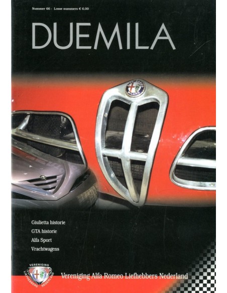 2002 ALFA ROMEO CLUB DUEMILA MAGAZINE 66 NEDERLANDS