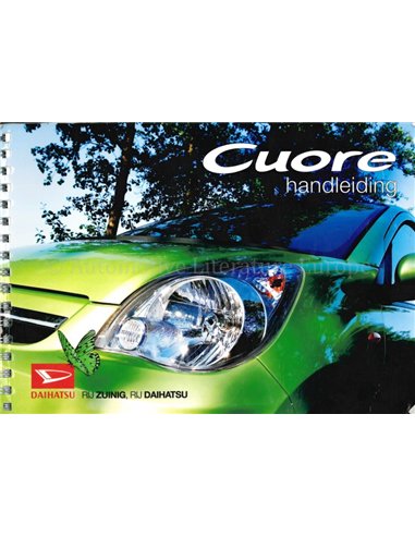 2008 DAIHATSU CUORE BETRIEBSANLEITUNG NIEDERLÄNDISCH