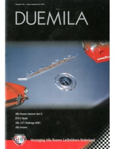 2002 ALFA ROMEO CLUB DUEMILA MAGAZINE 68 NEDERLANDS